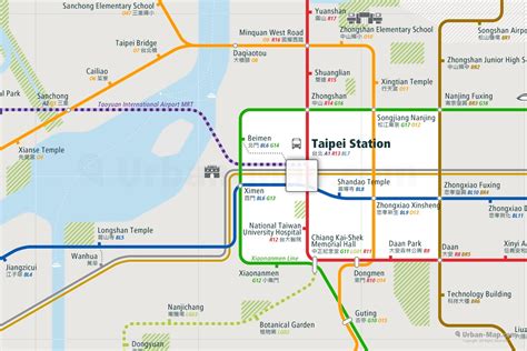 Taipei Rail Map - A Smart City Guide Map, Even Offline!