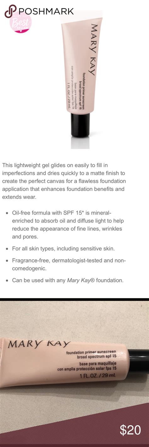 🐾💕Mary Kay Foundation Primer SPF 15 | Mary kay foundation, Mary kay ...