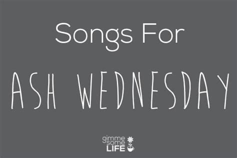 Songs For Ash Wednesday | gimmesomelife.com