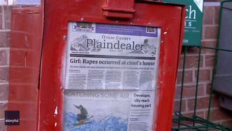 Colorado town's newspapers stolen after front-page story about rape charges at police chief's ...