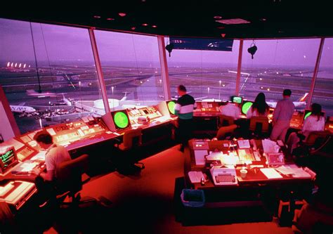 Interior Of Air Traffic Control Tower Photograph by Peter Menzel ...