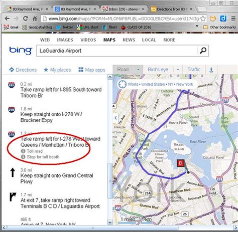Bing Maps vs Google Maps - Both could use toll cost inform… | Flickr