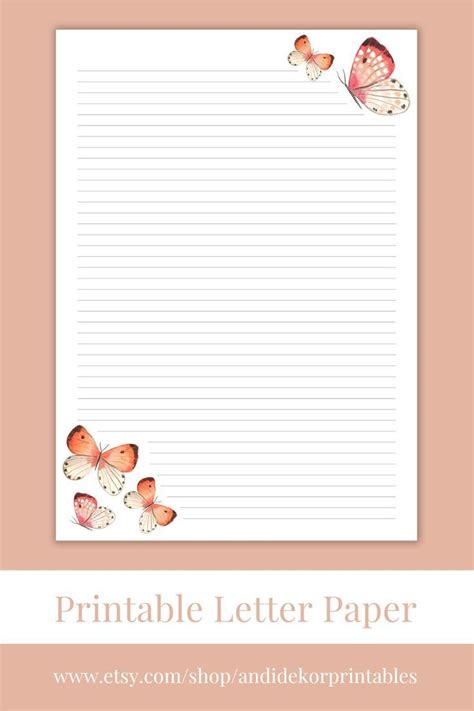 Letter Writing Paper, Letter Size Paper, Pretty Letters, Printable ...