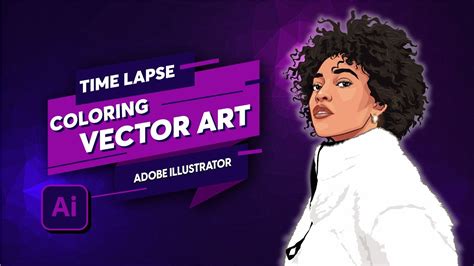 Timelapse Vector Illustration | Female Portrait | Speed Art | Adobe Illustrator CC 2023 - YouTube