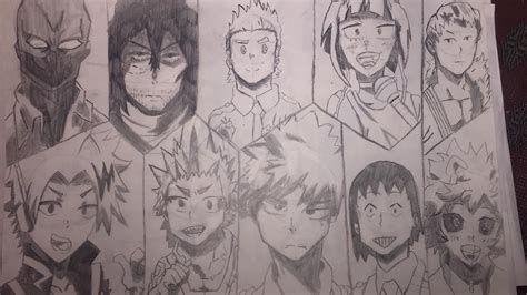 Fanart Of 10 of my 20 favorite characters of My Hero Academia : r/BokuNoHeroAcademia