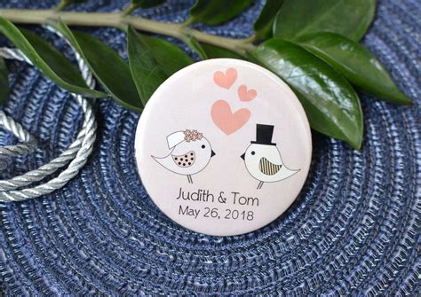 Personalized magnets Magnet wedding favors round magnets | Etsy