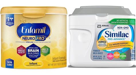 Enfamil NeuroPro vs Similac Pro Advance | Similac, Baby formula, Enfamil