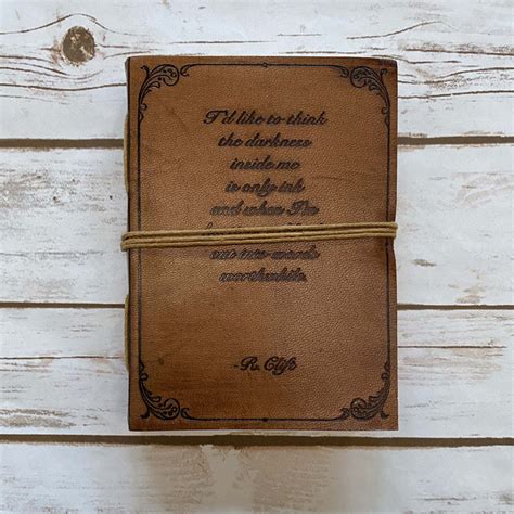 Leather journal, Handmade Leather Journals, William Faulkner Quote ...