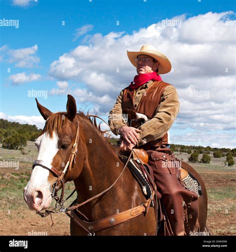 Cowboy on horse, End of Trail Wild West Jubilee, near Albuquerque Stock Photo: 62391104 - Alamy