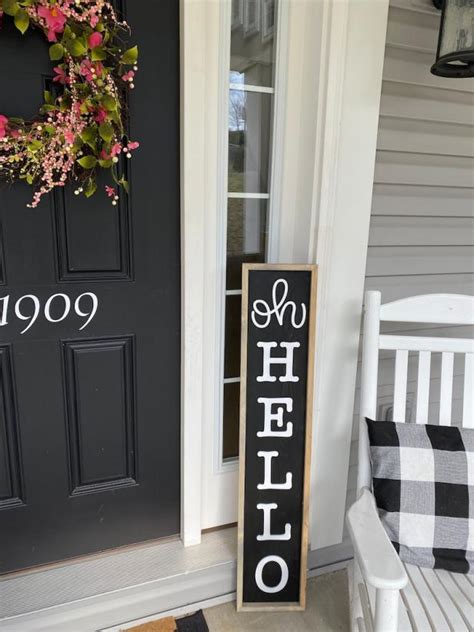 Front Door Welcome Sign Sweet Home Hanging Rustic Round Plaque For ...