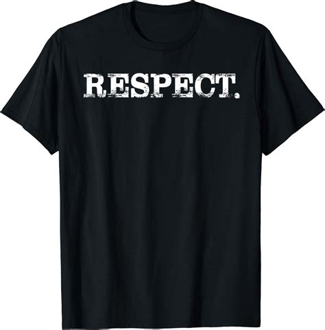 Amazon.com: Respect Slogan/ Typo T-Shirt : Clothing, Shoes & Jewelry