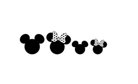 Disney Family Car Decal Set | Mickey Minnie Head Family Car Decal Set | Disney Decal | Disney ...