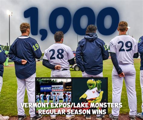 Vermont Lake Monsters on Twitter: "1,000 REGULAR-SEASON WINS Vermont's victory in Game 1 of the ...