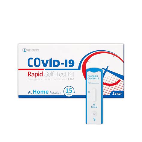 Amazon.com: Genabio COVID-19 Rapid Self-Test Kit OTC at-Home Self Test, 15 Minute Results, Non ...