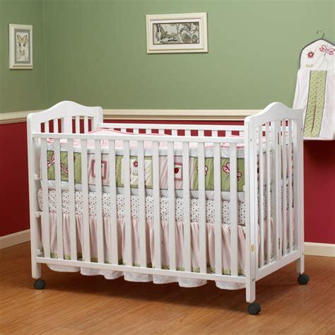 Orbelle Lisa Full Size Folding Crib - White - Walmart.com - Walmart.com