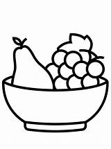 Kids N Funcom  Coloring page Shapes Of Food Fruit bowl sketch template