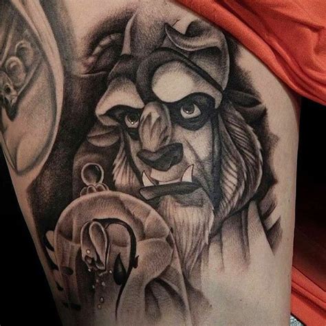 Inked Disney on Instagram: “Amazing Beast piece done by @papadingtattoo ...