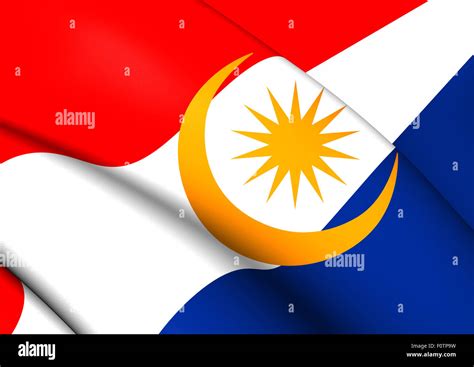 Flag of Labuan, Malaysia. Close Up Stock Photo - Alamy