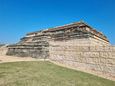 Mahanavami Dibba,Architecture, Timing : Hampi