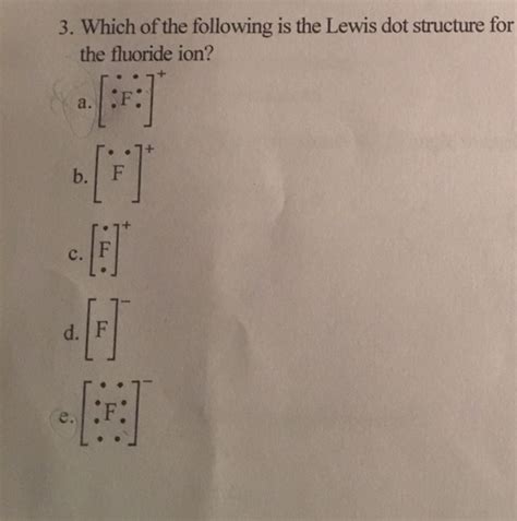 Answered: 3. Which of the following is the Lewis… | bartleby