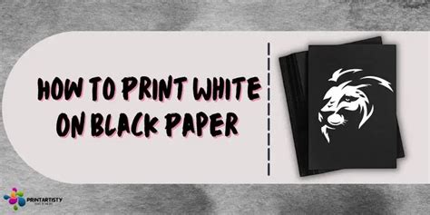 How To Print White Ink On Black Paper & Cardstock At Home