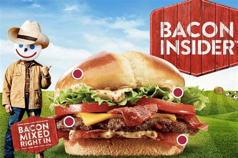 Bacon Bacon Burger Jack In The Box - Burger Poster