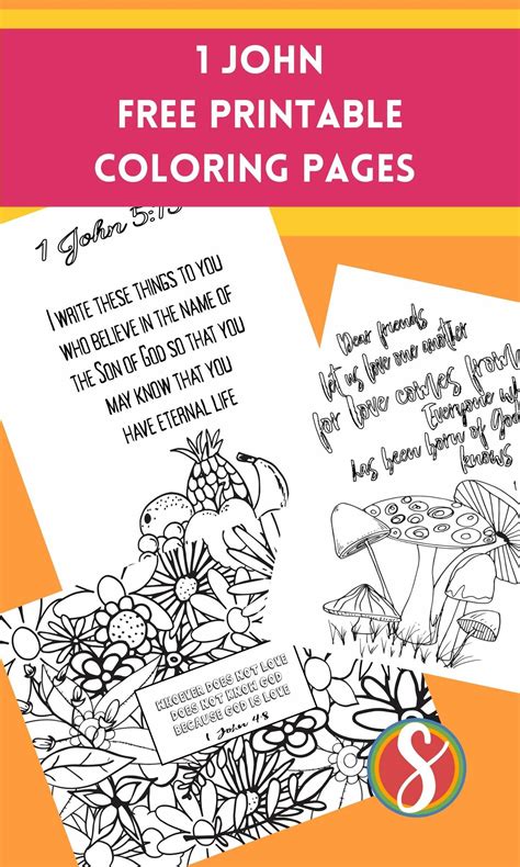 1 John - Free Printable Coloring Pages — Stevie Doodles