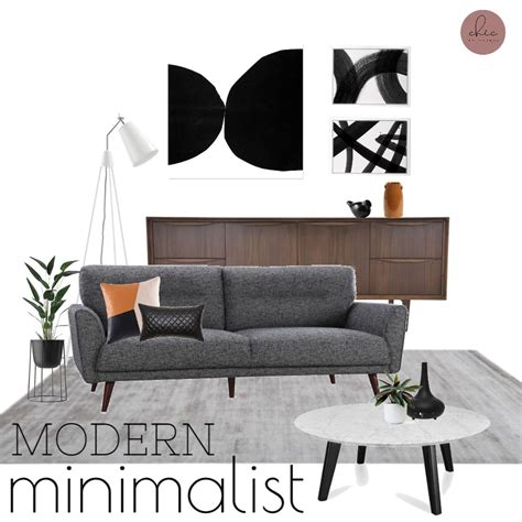 Modern minimalist Interior Design Mood Board by ChicDesigns - Style ...