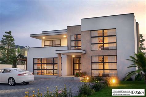 5 Bedroom House Design - ID 25603 | Big modern houses, Architectural house plans, Contemporary ...