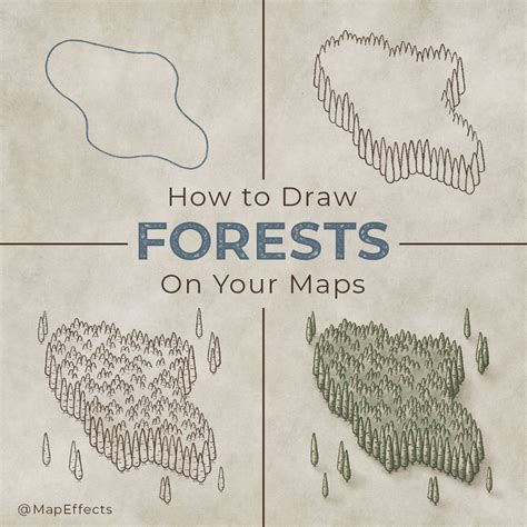 How to Draw a Forest on Your Fantasy Maps — Map Effects