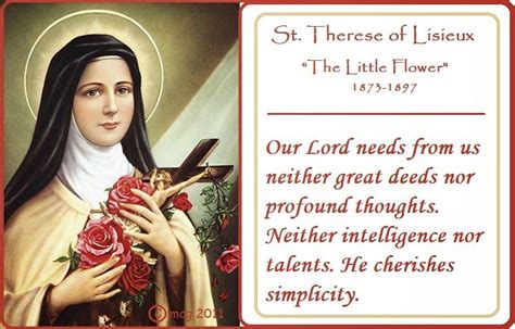 Catholic News World : Catholic Quote to SHARE by St. Therese of Lisieux ...