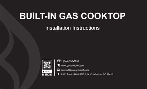 Gas Cooktop Installation