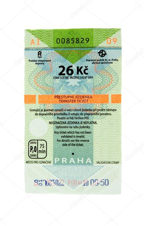 Ticket on metro in city Prague — Stock Photo © Ruslan #4413059