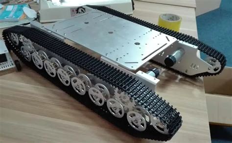 Doit T800 Silver Alloy DIY Tank Chassis With 4 Motors Robbot Chassis Big Size-in Parts ...