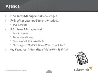 IP Address Management Best Practices | PPT