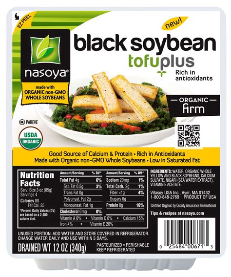 Nasoya Organic Black Soybean #Tofu Plus - Rich in Antioxidants. This is a good way to get ...