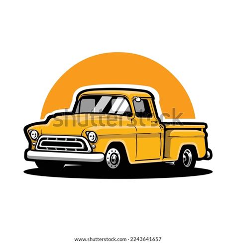 Premium Classic Farm Truck Vector Illustration Stock Vector (Royalty ...