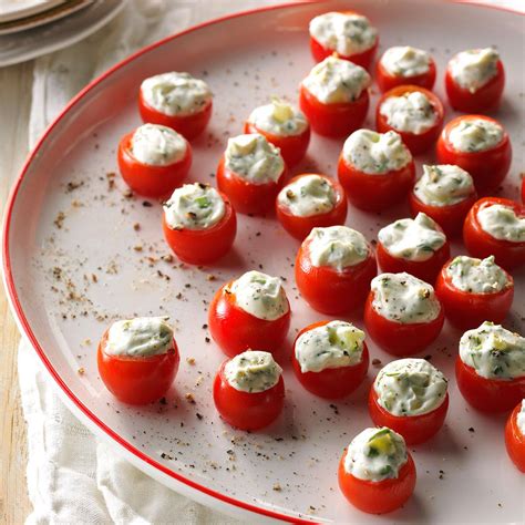 Cucumber-Stuffed Cherry Tomatoes Recipe | Taste of Home