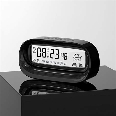 Haykey Digital Alarm Clock,Battery Powered Large Number Display Compact Alarm Clock For Bedroom ...