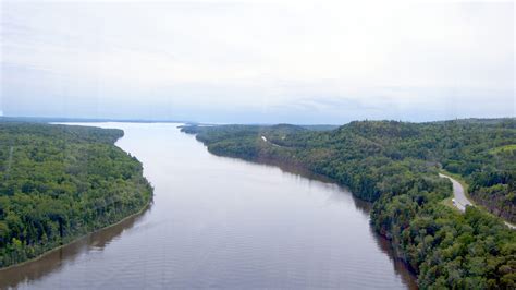 The Penobscot River viewed from the Penobscot Narrows Bridge Obs ...