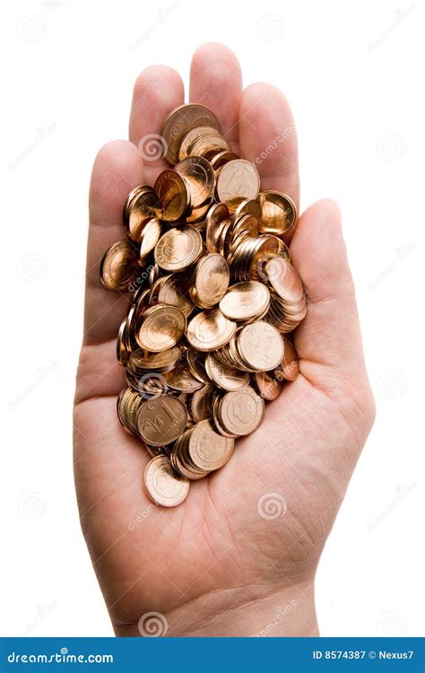 Hand Holding Coins Royalty Free Stock Photography - Image: 8574387