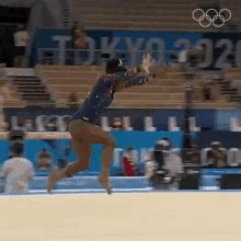 Simone Biles Olympic Games Doing A Flip GIF | GIFDB.com