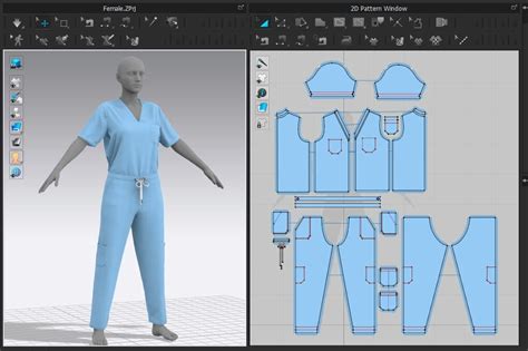 ArtStation - Nurse Uniform For Male & Female | Uniform 01| Marvelous Designer | Clo3d | Resources