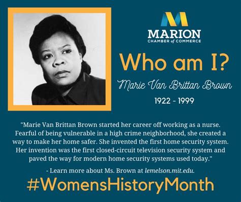 Marie Van Brittan Brown | Home security systems, Womens history month, Home security