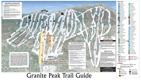 Granite Peak Ski Area Trail map - Freeride