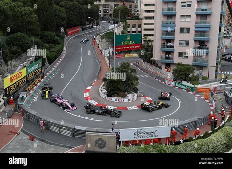 Alfa Romeo's Kimi Raikkonen leads round the hairpin during the 2019 ...