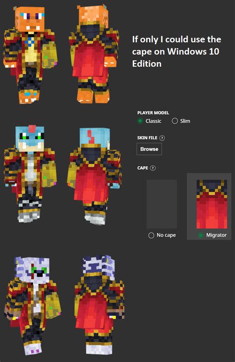 Outfit Skin for my OCs using the Migrator Cape :} : r/Minecraft