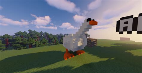 This goose i built on Minecraft. : r/untitledgoosegame