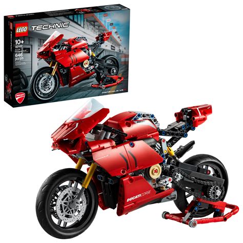 LEGO Technic Ducati Panigale V4 R 42107 Motorcycle Toy Building Toy Ages 10+ (646 pieces ...