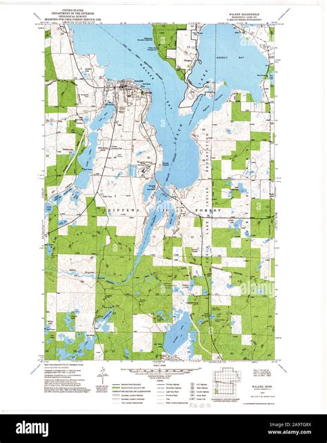 Map of walker minnesota hi-res stock photography and images - Alamy